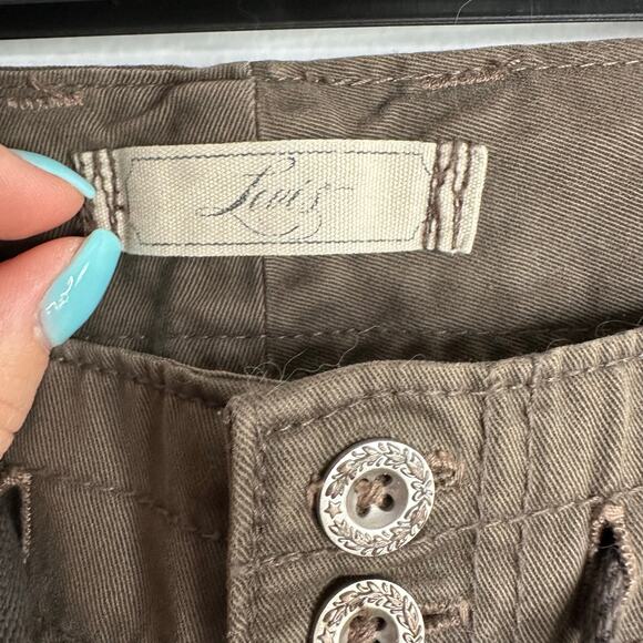 Levi's brown utility pants with cargo pockets size 8 - Picture 3 of 9
